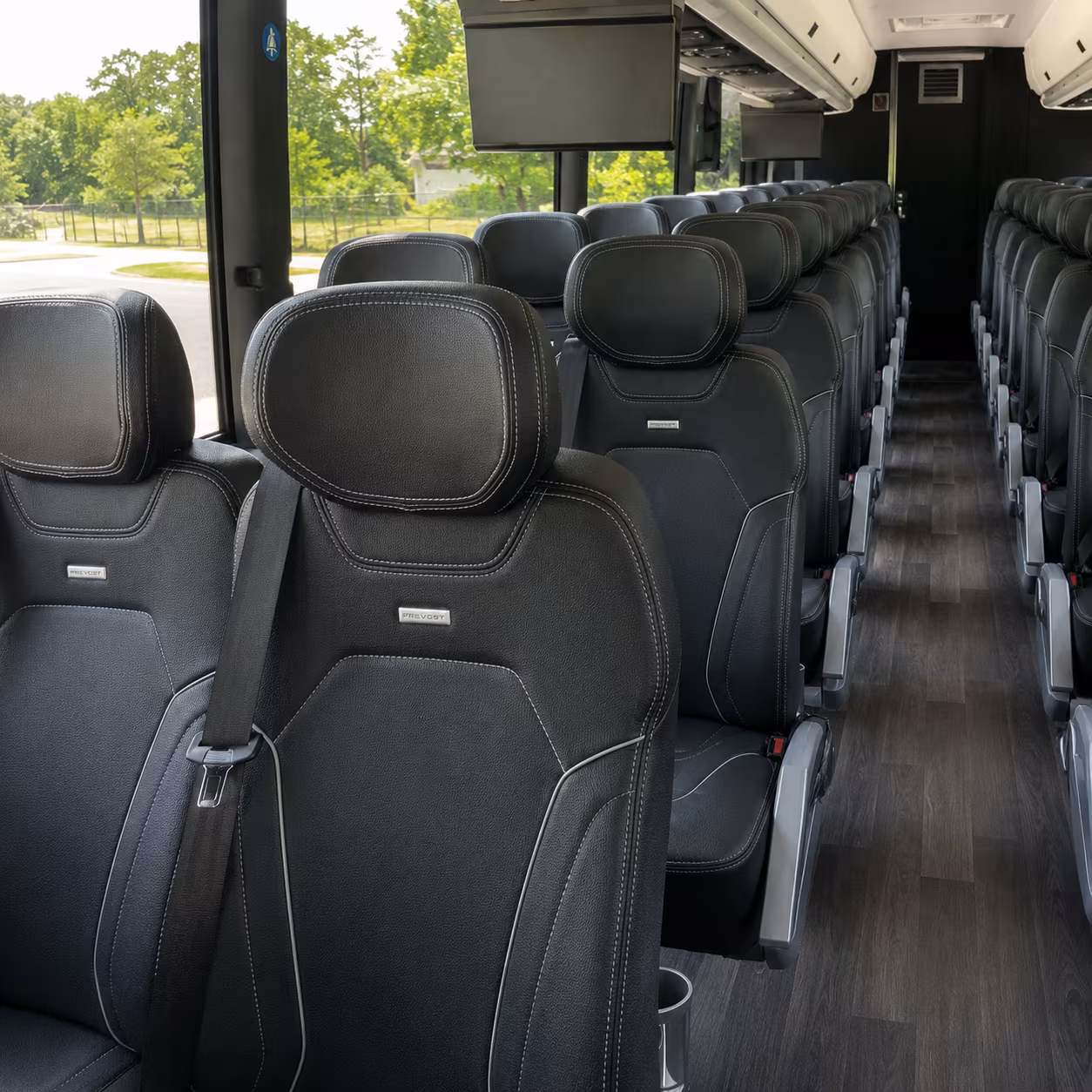 40-56 Passenger Charter Bus Interior