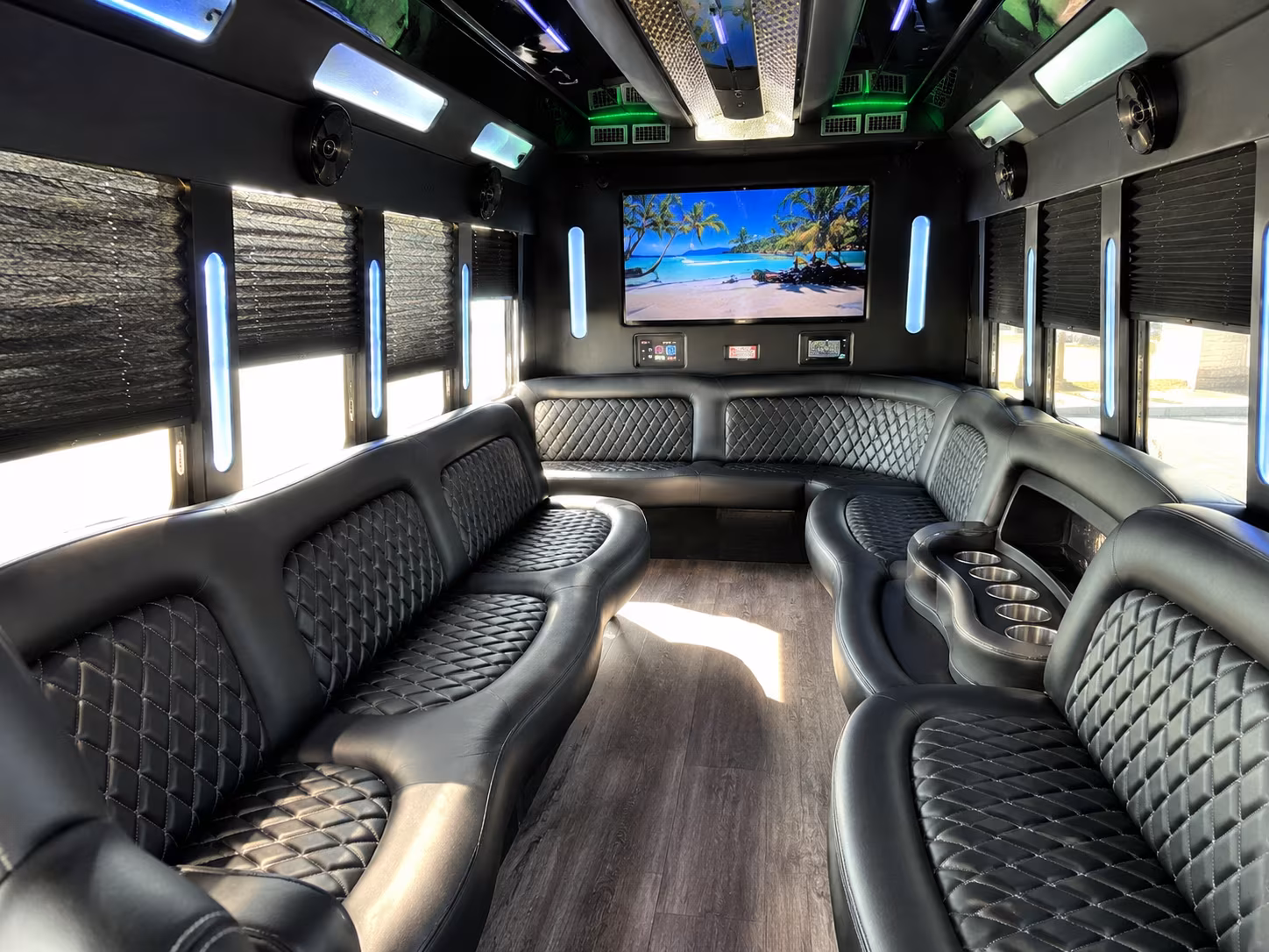 New Haven Concert & Music Festival Transportation party bus exterior