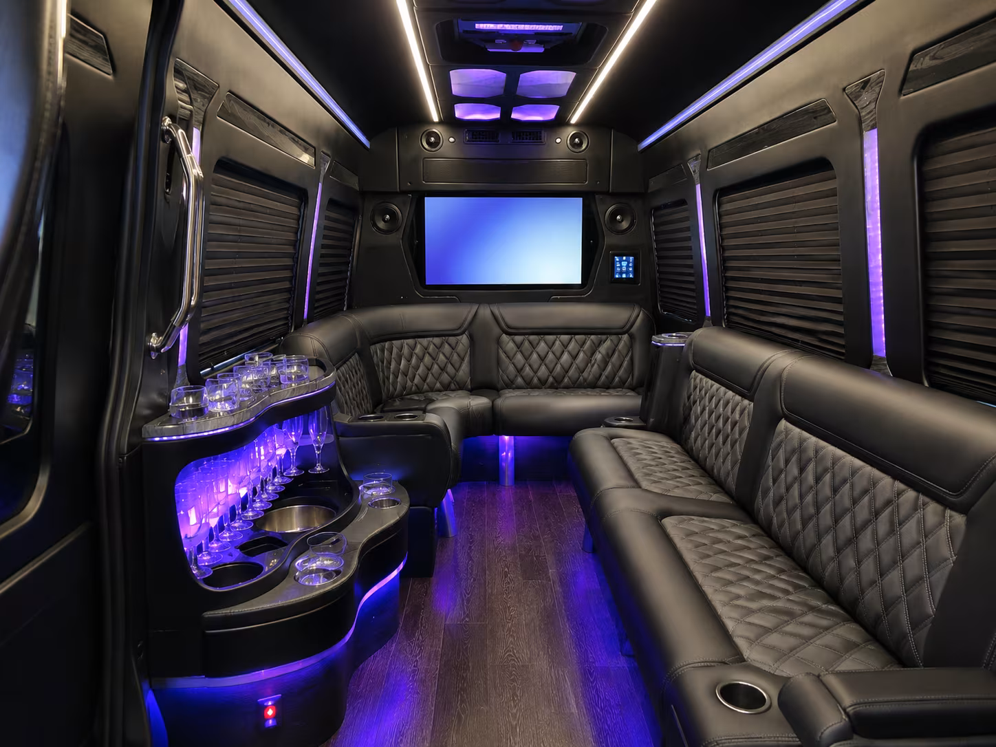 New Haven Corporate Transportation party bus exterior