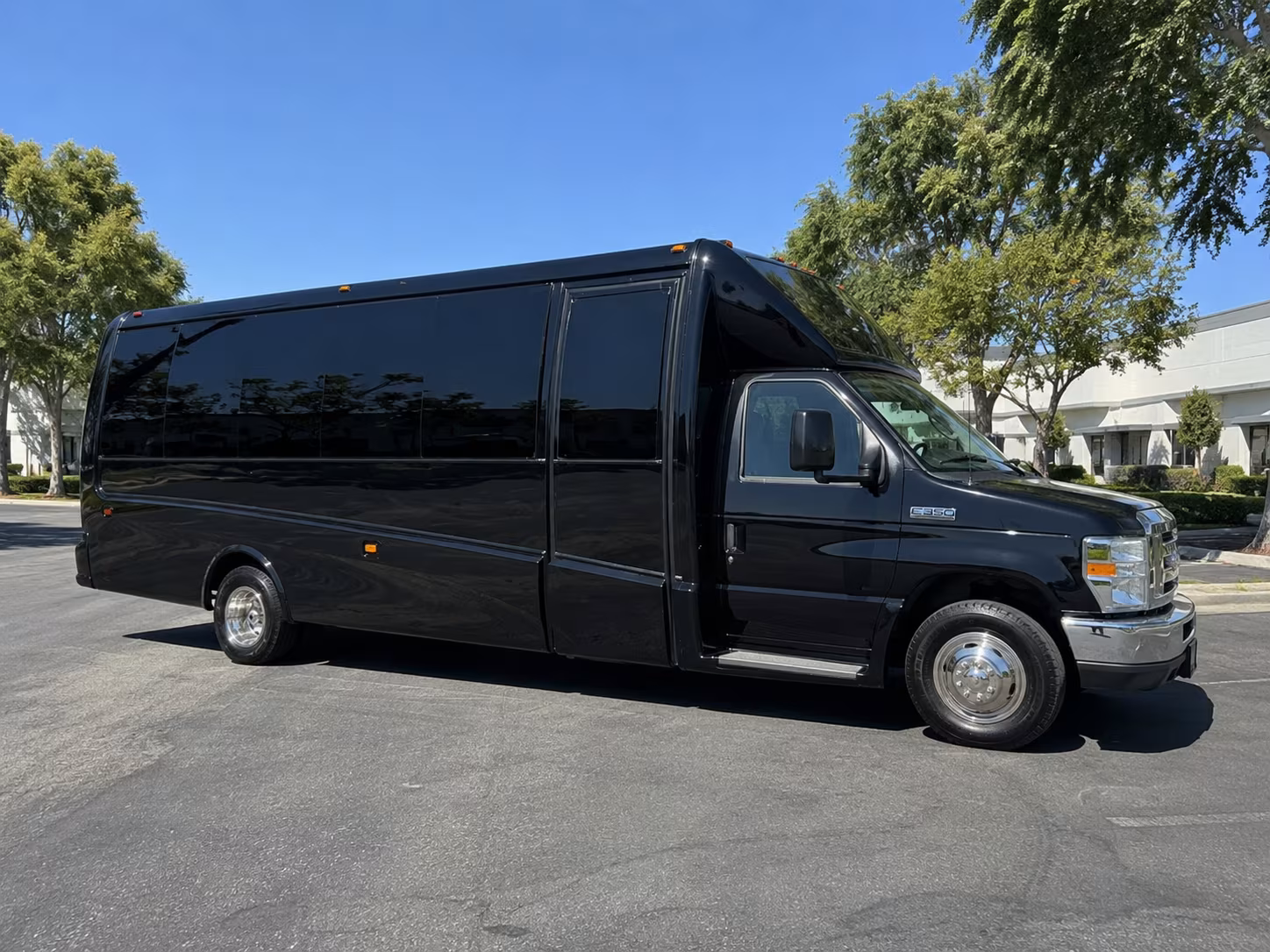 New Haven Private Event Transportation party bus exterior