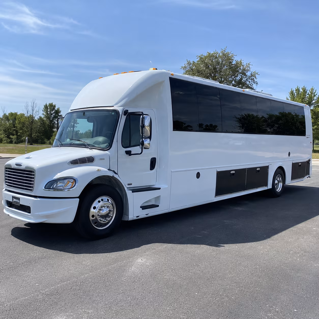 New Haven Private Event Transportation party bus interior