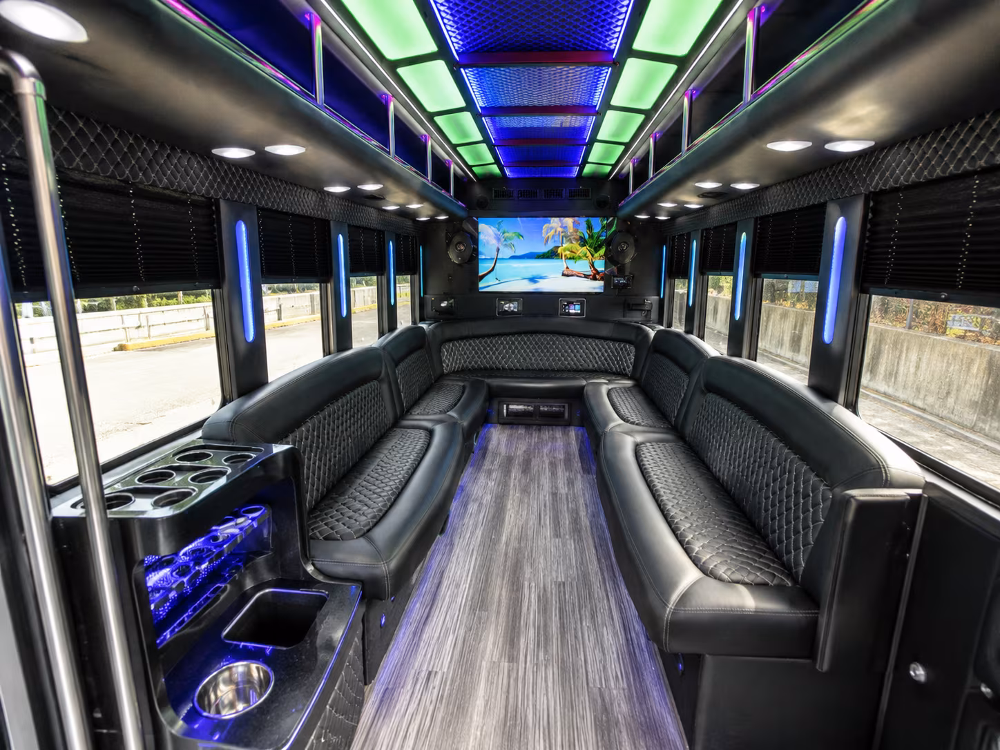 New Haven Prom & Homecoming Transportation party bus exterior