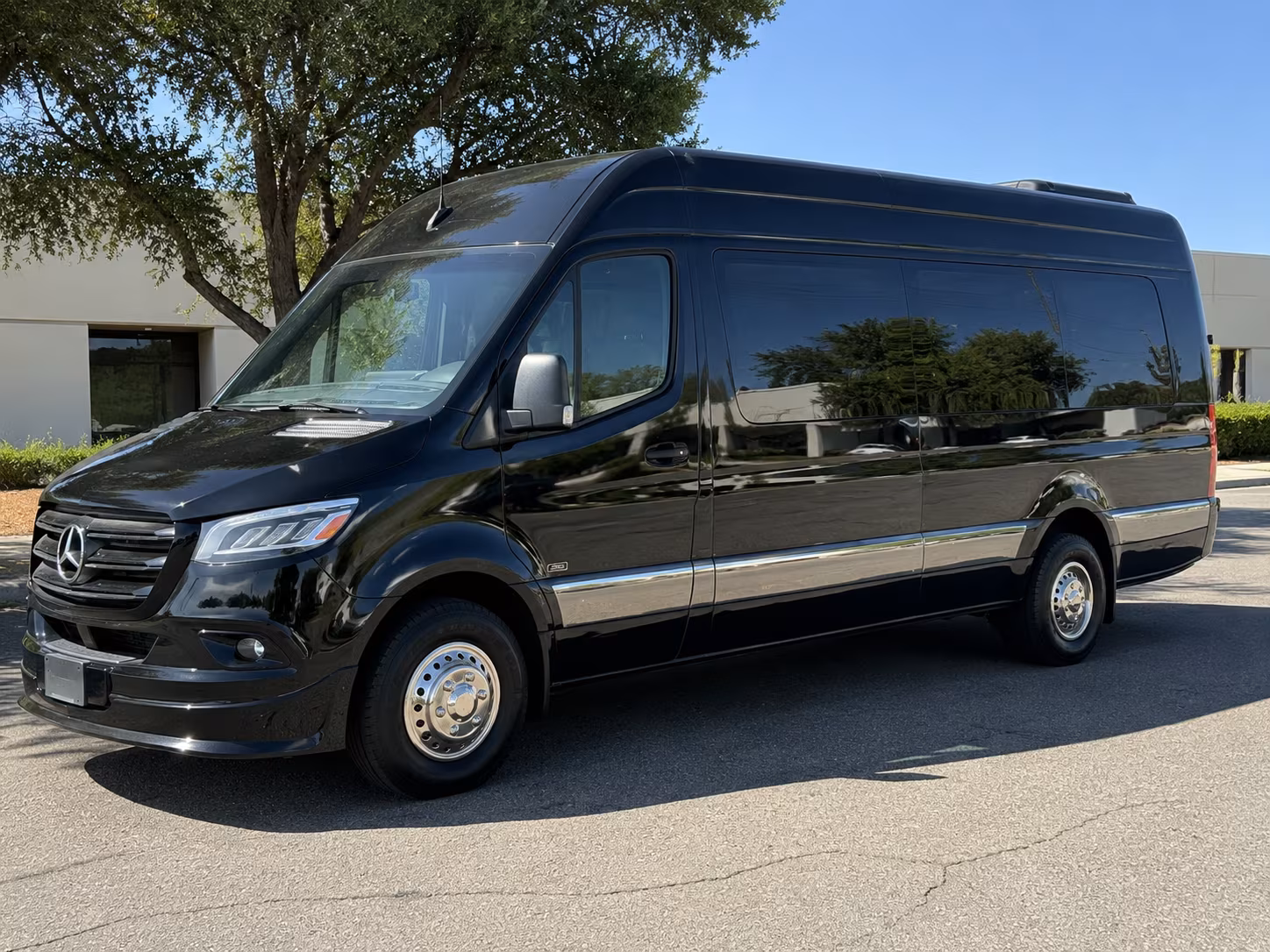 New Haven School Event Transportation party bus exterior