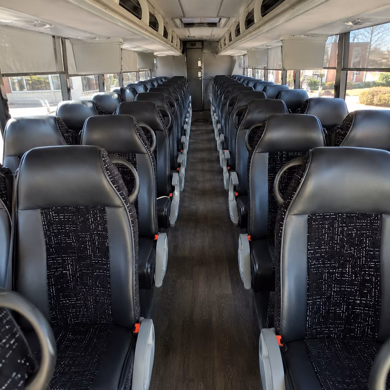 New Haven School Event Transportation party bus interior