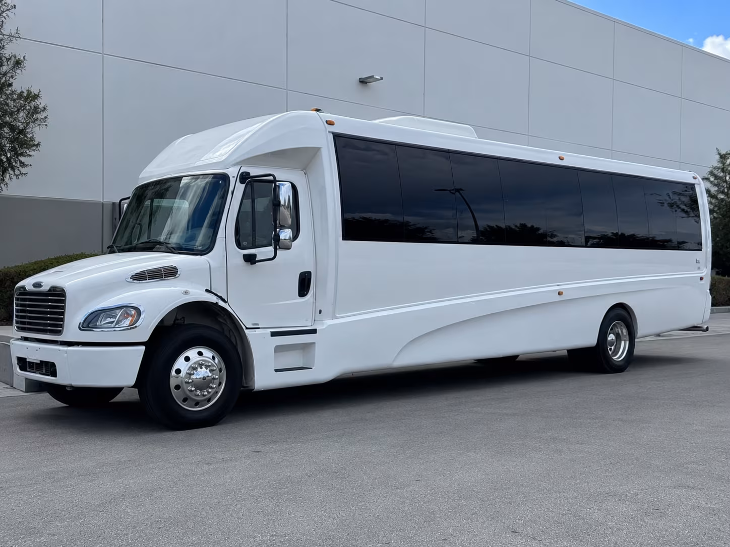 New Haven Sporting Event Transportation party bus exterior