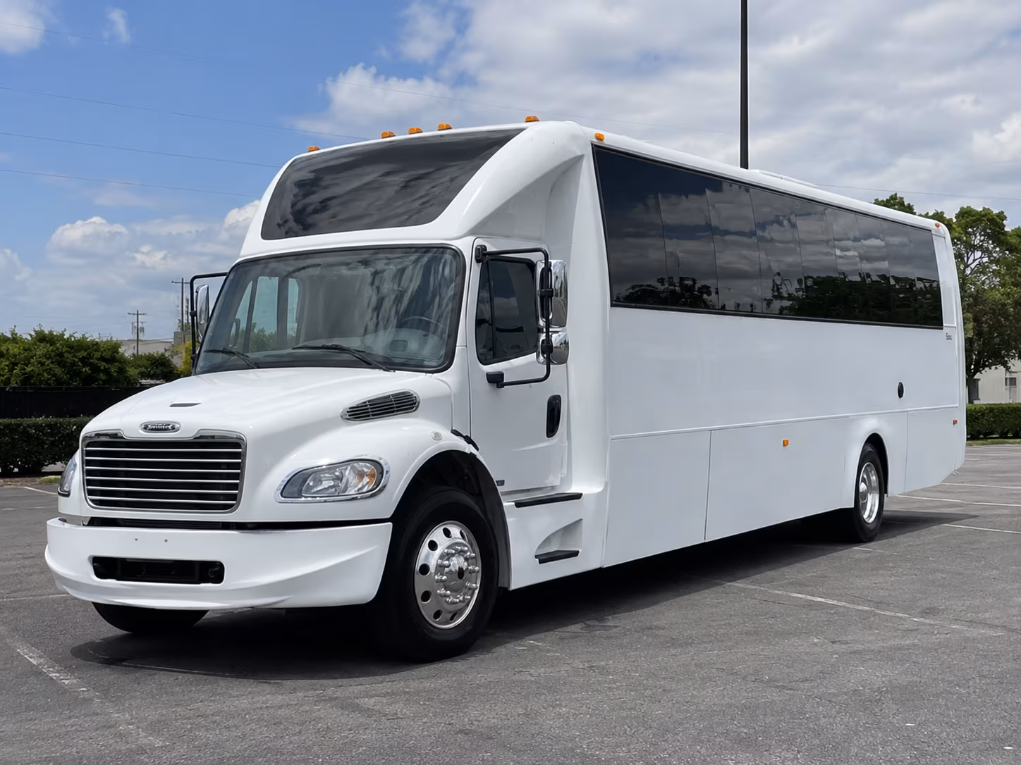 New Haven Wedding Transportation party bus exterior