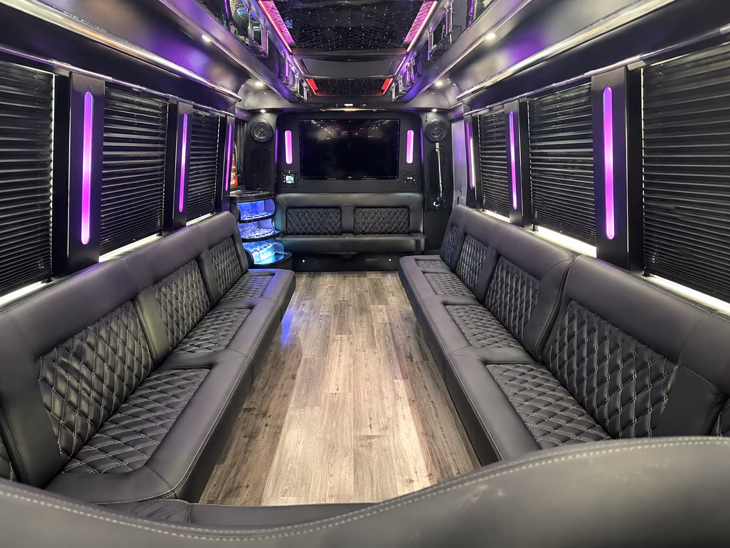 New Haven Wedding Transportation party bus exterior