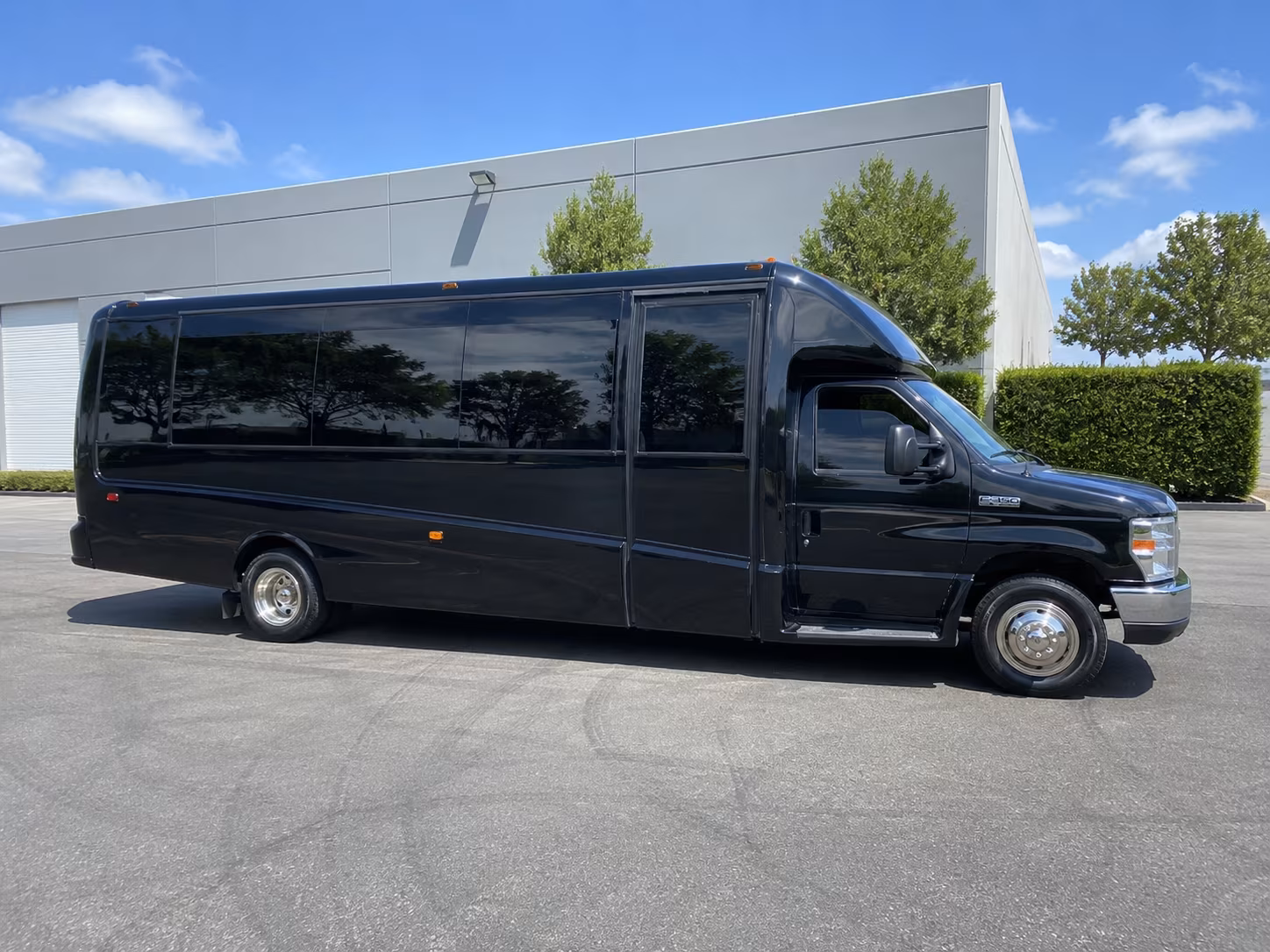 New Haven Wedding Transportation party bus exterior