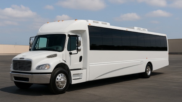 Exterior of Charter Bus Company Milford's 28 Passenger Party Bus in Milford