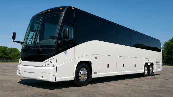 Exterior of Charter Bus Company Bristol's 40 Passenger Party Bus in Bristol