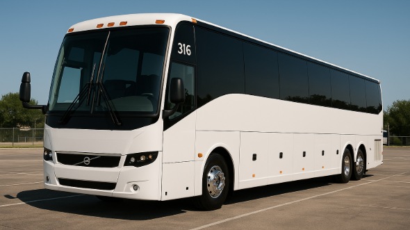Exterior of Charter Bus Company Waterbury's 40 Passenger Party Bus in Waterbury