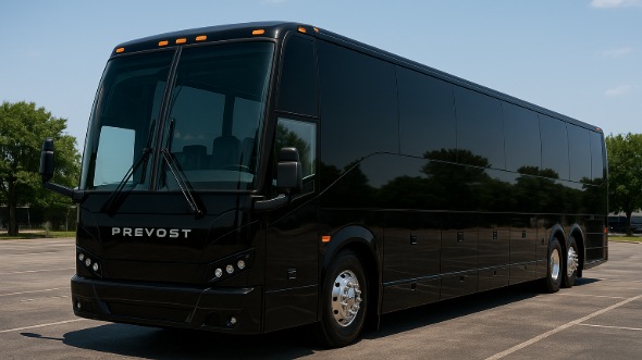 Exterior of Charter Bus Company New Haven's 47 Passenger Charter Bus in New Haven