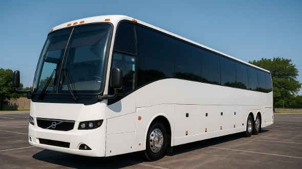 Exterior of Charter Bus Company New Haven's 54 Passenger Charter Bus in New Haven