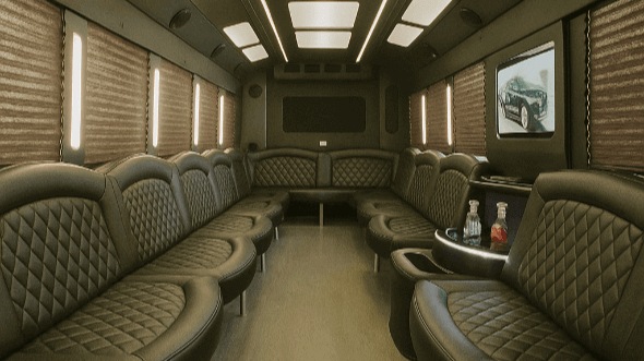 new haven 30 passenger party bus interior